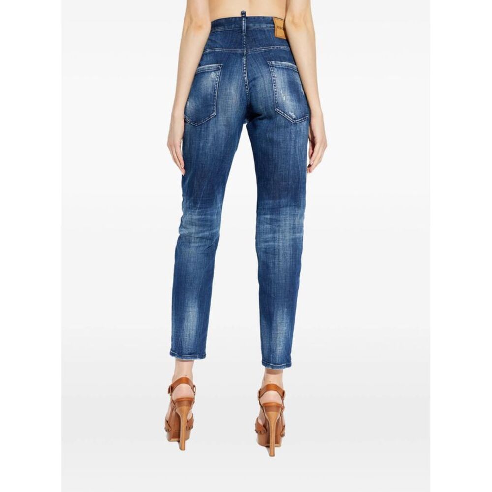 Dsquared2 Blue Trousers - Regular & Straight-Leg Trousers Men - Picture 4 of 5